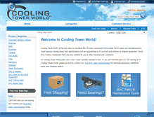 Tablet Screenshot of coolingtowerworld.com